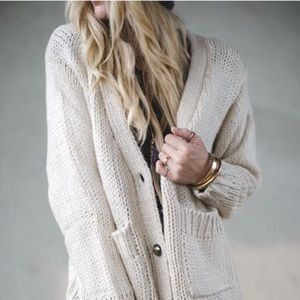 COZY Chunky Preppy boyfriend Cardi